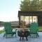 Flash Furniture 2 Green Adirondack Chairs & Star and Moon Fire Pit JJ-C145012-32D-GRN-GG - alternate 1